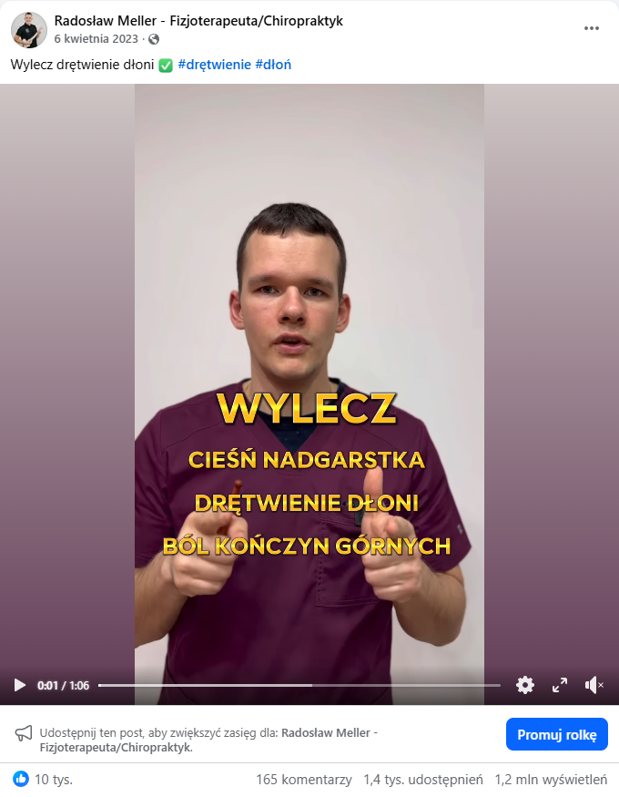 Ten sam post, różne publikacje