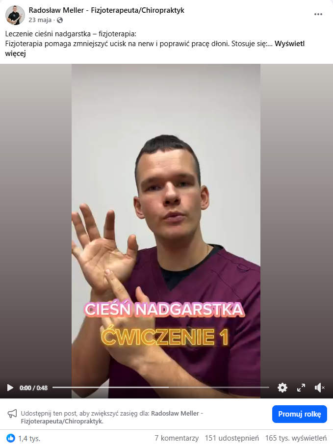 Ten sam post, różne publikacje